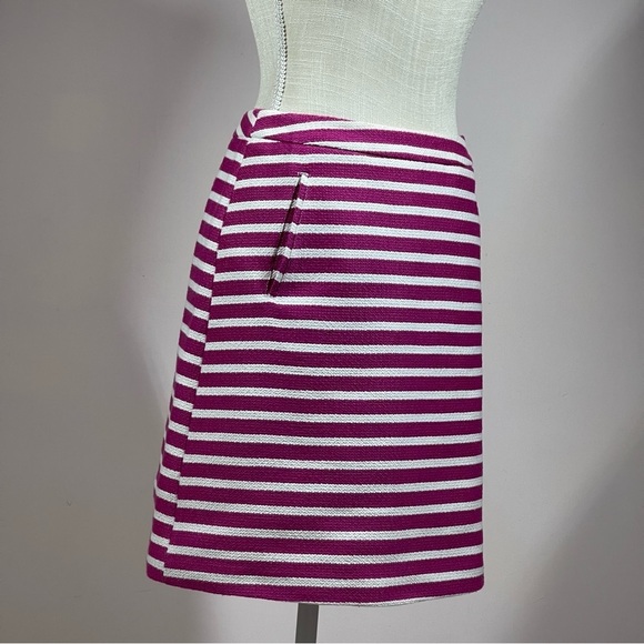 Halogen Pink/White Stripes Skirt size 2 - Picture 2 of 11